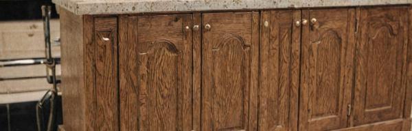 Kitchen cabinet restoration work